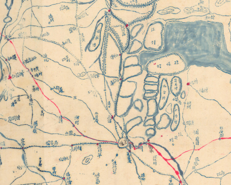 约四十年代安徽部分县老地图-县志办- 第3张图片